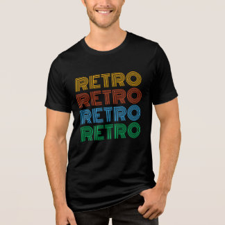 RETRO colorful T-shirt  Tri-Blend Shirt