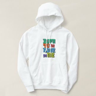 Retro Colorful Typography Hoodie