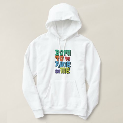 Retro Colorful Typography Hoodie