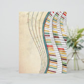 Retro Colorful Wavy Piano (Standing Front)