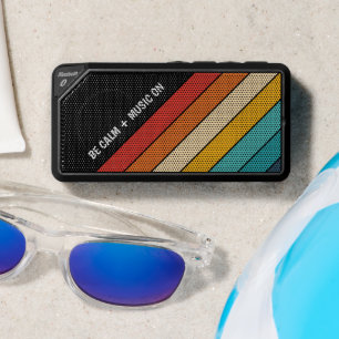 Retro Colors Be Calm + Music On Bluetooth Speaker