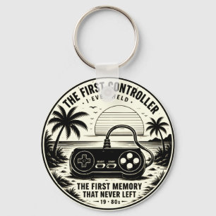 retro colors cute keychain