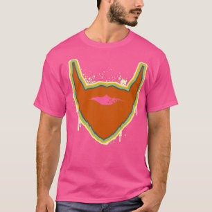 Retro colors in urban street art style beard T-Shirt