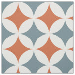Retro Colors Mid Century Modern Circles Fabric