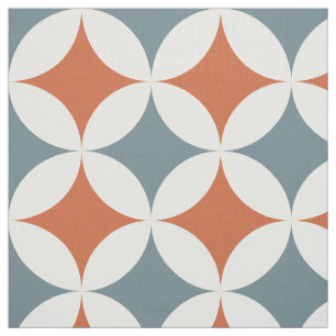 Retro Colors Mid Century Modern Circles Fabric