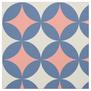Retro Colors Mid Century Modern Circles Fabric