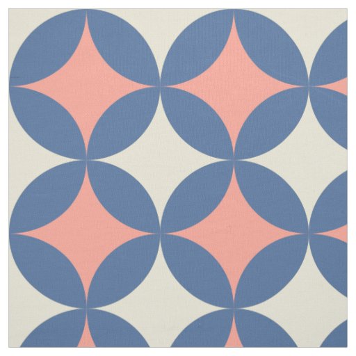 Retro Colors Mid Century Modern Circles Fabric
