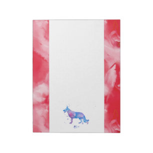 Retro colors Shepherd Dog Notepad