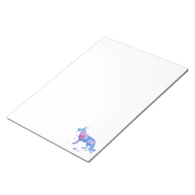 Retro colors Shepherd Dog Notepad (Angled)