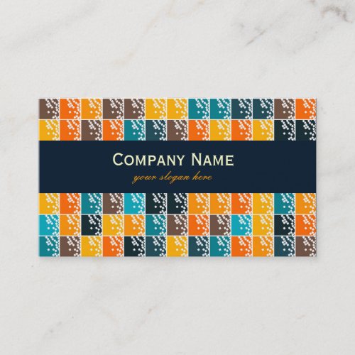 Retro colors squares Business Card