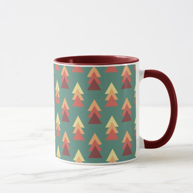 Retro Colors Triangles Mug (Right)