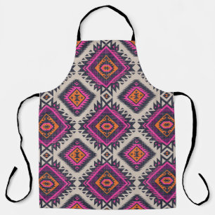 Retro colors, tribal Navajo design. Apron