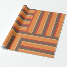 Retro Colour Stripe Wrapping Paper
