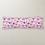 retro colourful owl bird pattern body pillow