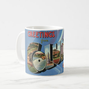 Retro Columbus Ohio Greeting Mug
