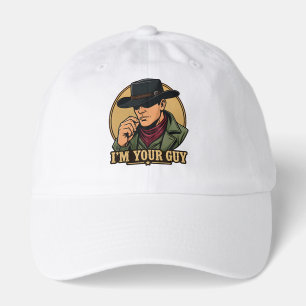 Retro Comic Black Hat Cowboy I'm Your Guy