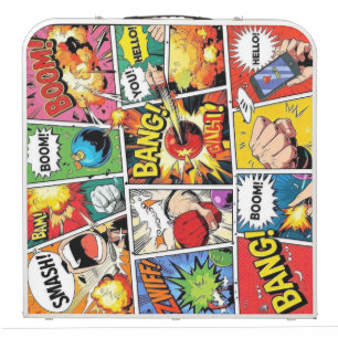 Retro Comic Book Pop Art Collage Beer Pong Table
