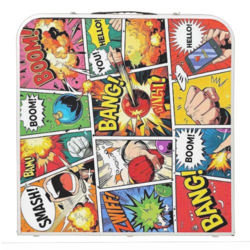 Retro Comic Book Pop Art Collage Beer Pong Table