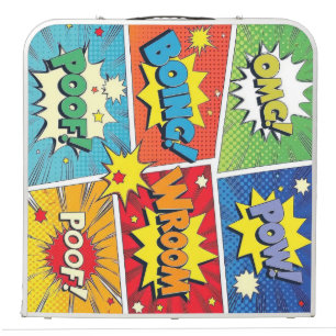 Retro Comic Book Pop Art Collage Beer Pong Table