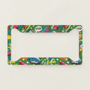 Retro Comic Book Pop Art License Plate Frame