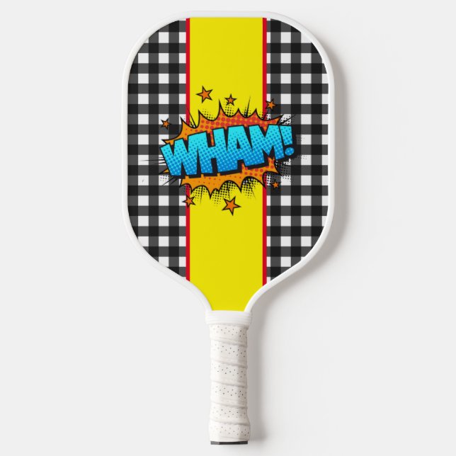 Retro Comic Bubbles Pickleball Paddle (Front)