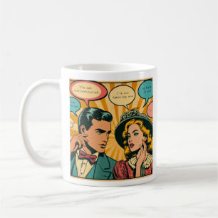 Retro Comic Cartoon Couple Pop Art Coffee Mug
