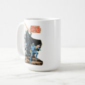 Retro Comic Darth Vader Star Wars Illustration Coffee Mug (Front Left)