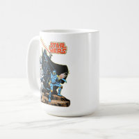 Retro Vintage Star Wars Darth Vader Head Comic Mug Star Wars Mug