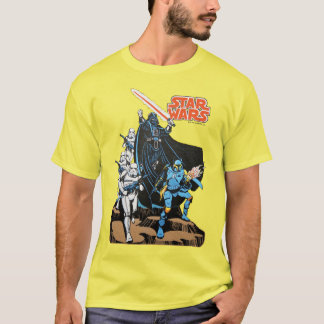 Retro Comic Darth Vader Star Wars Illustration T-Shirt