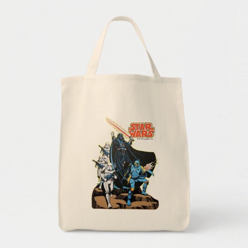 Retro Comic Darth Vader Star Wars Illustration Tote Bag