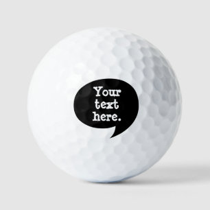 Retro Comic Dialogue Halftone Golf Balls