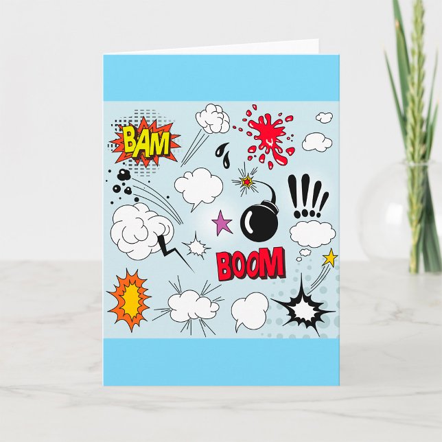 Retro Comic Explosion Pop Art Card (Creator Uploaded)