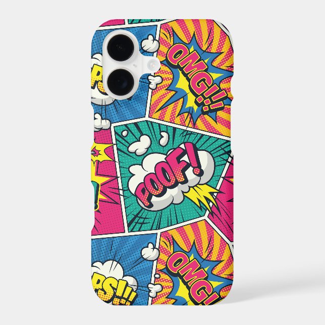 Retro Comic Explosion Pop Art Case-Mate iPhone Case (Back)