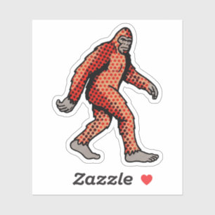 Retro Comic Forest Creature Pop Art Panel Sticker
