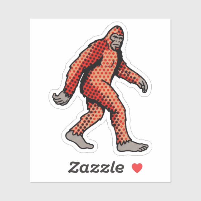 Retro Comic Forest Creature Pop Art Panel Sticker (Sheet)