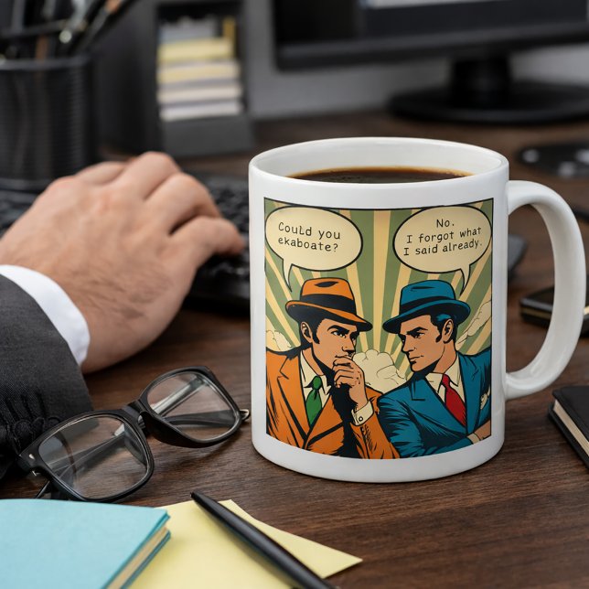 Retro Comic Humor Pop Art Design Coffee Mug (Creator Uploaded)