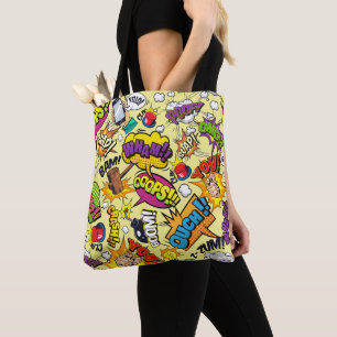 Retro Comic Pop Art Tote Bag: Carry Fun Everywhere Bag