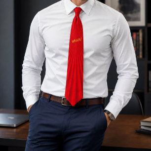 Retro Comic Pop Art Wham! Neck Tie