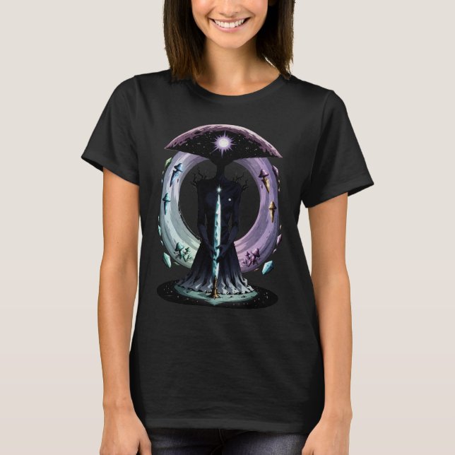 Retro Comic Psychedelic Spirit Art T-Shirt (Front)