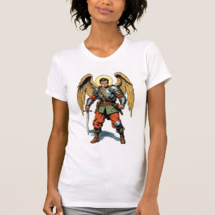 Retro Comic Style St Michael Women's Tee Shirt