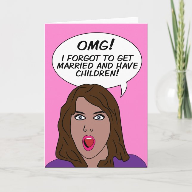 RETRO COMICS blank greeting cards (Front)