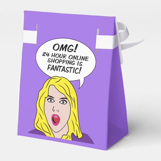 RETRO COMICS custom favor boxes (Back Side)