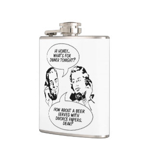 RETRO COMICS custom flask