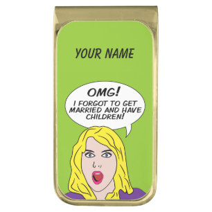RETRO COMICS custom money clip