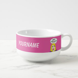 RETRO COMICS custom soup bowl