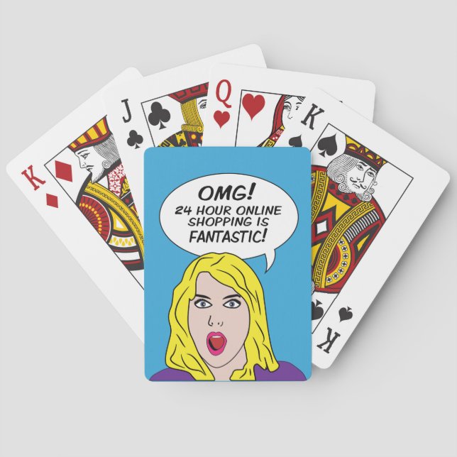 RETRO COMICS playing cards (Back)