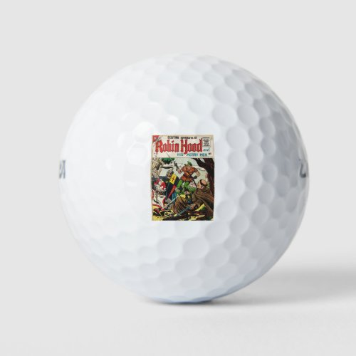 Retro Comics Robin Hood Golf Balls