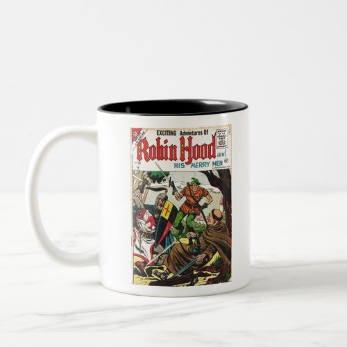 Retro Comics Robin Hood Two_Tone Coffee Mug