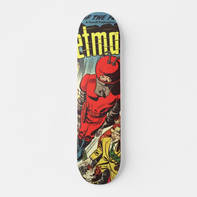 Retro comics - Rocketman Skateboard Deck (Front)