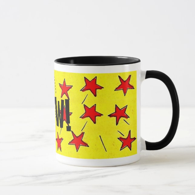 Retro Comix Stars "WOW!" Mug (Right)